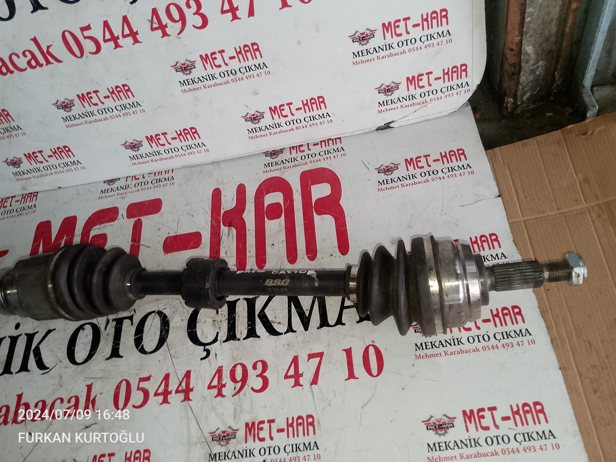 RENAULT CLİO ,KANGO , SEMBOL AKS ÖN SAG UZUN AKİS ( BSG 75-350-019 ) ürün BSG marka  391008788R