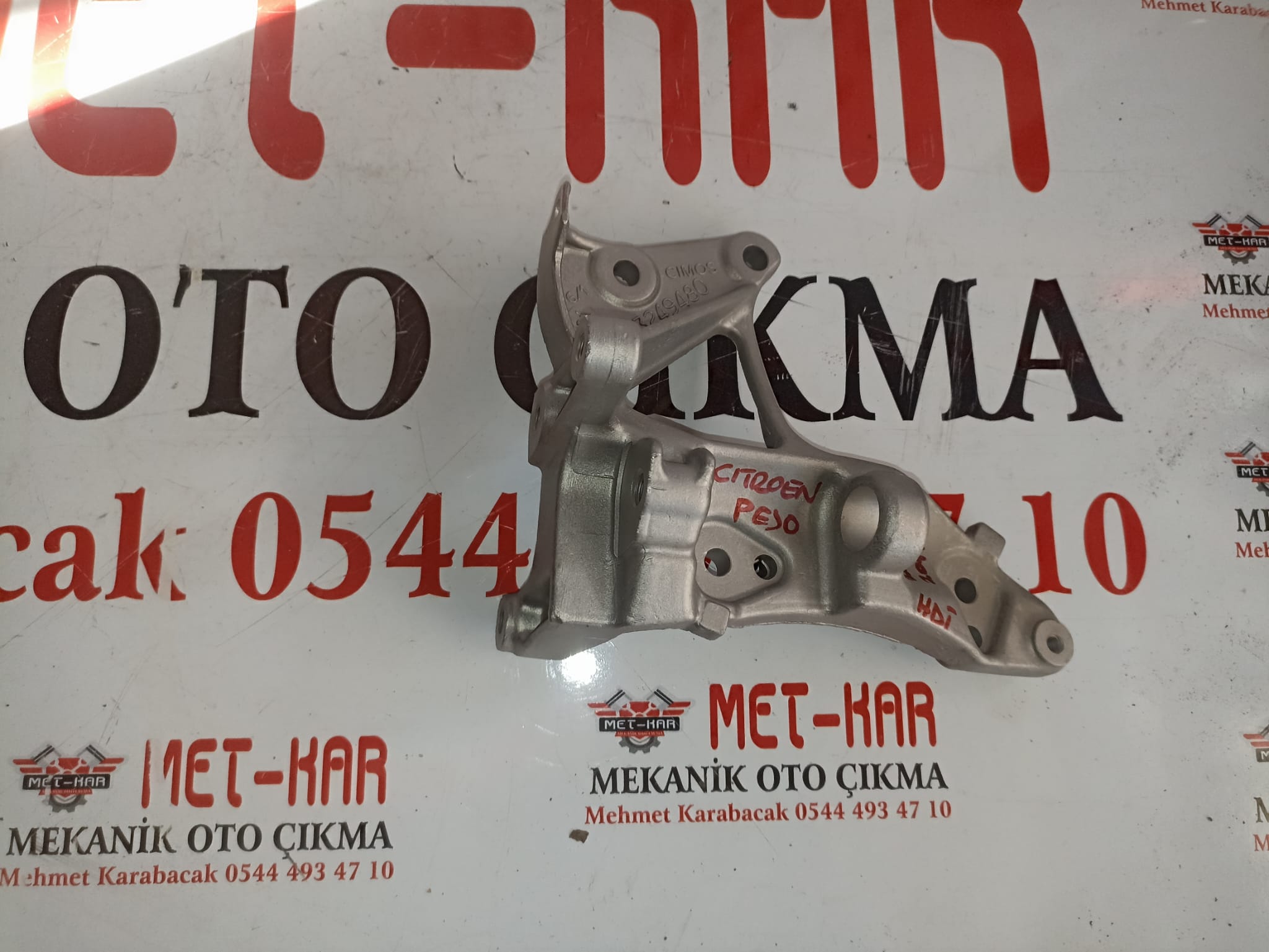 PEUGEOT 307 407 ŞARJ DİNAMO BAĞLANTI BRAKETİ 9653249480