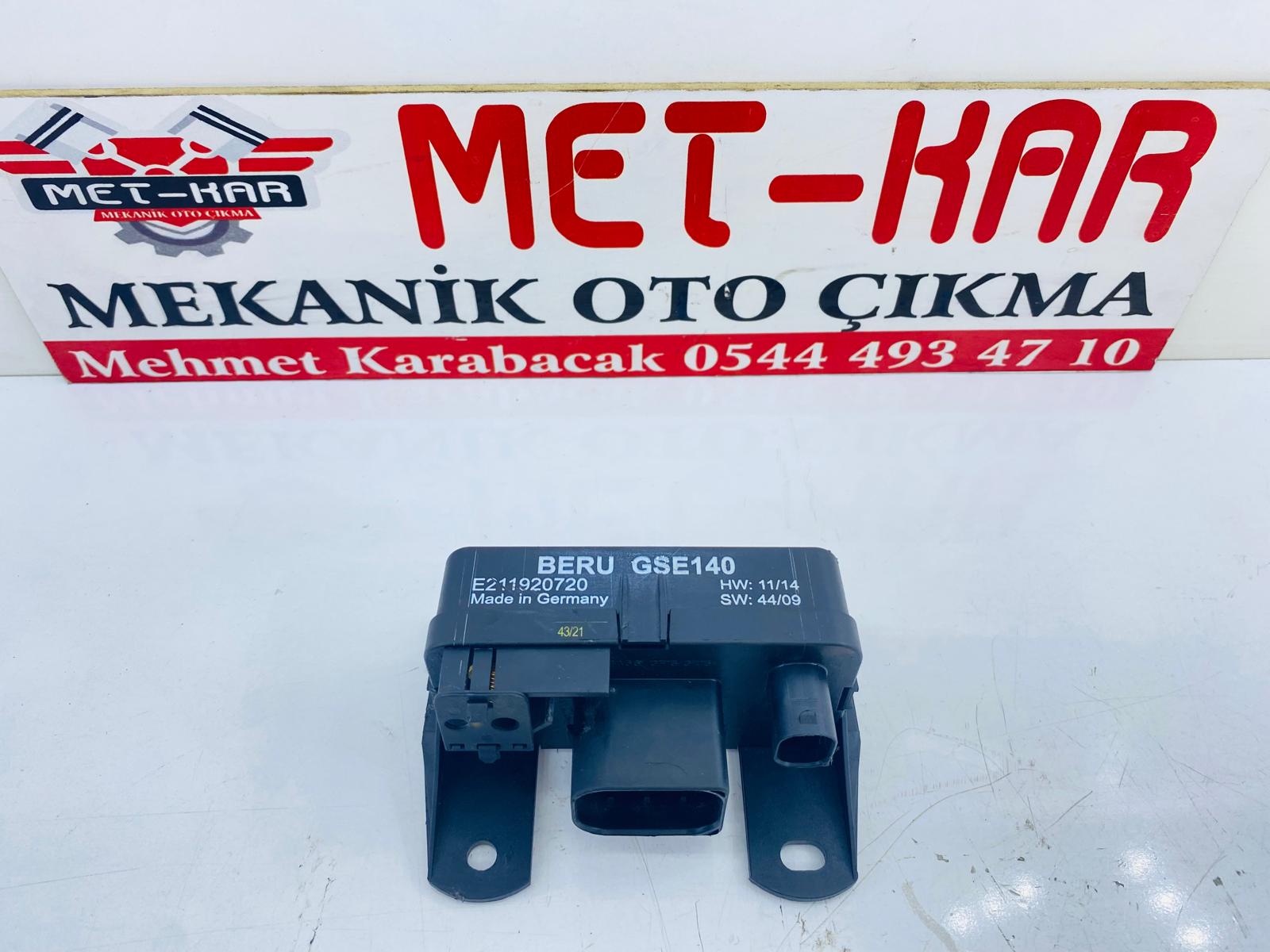 MERCEDES-BENZ  C200 D , A serisi dizel , SPRINTER  , VIANO  , VITO , ISITMA BUJİ ROLESİ VE BEYNİ , ISITMA BUJİ KONTROL ÜNİTESİ  ,  E211920720  ,  GSE140  ,  A6461538491