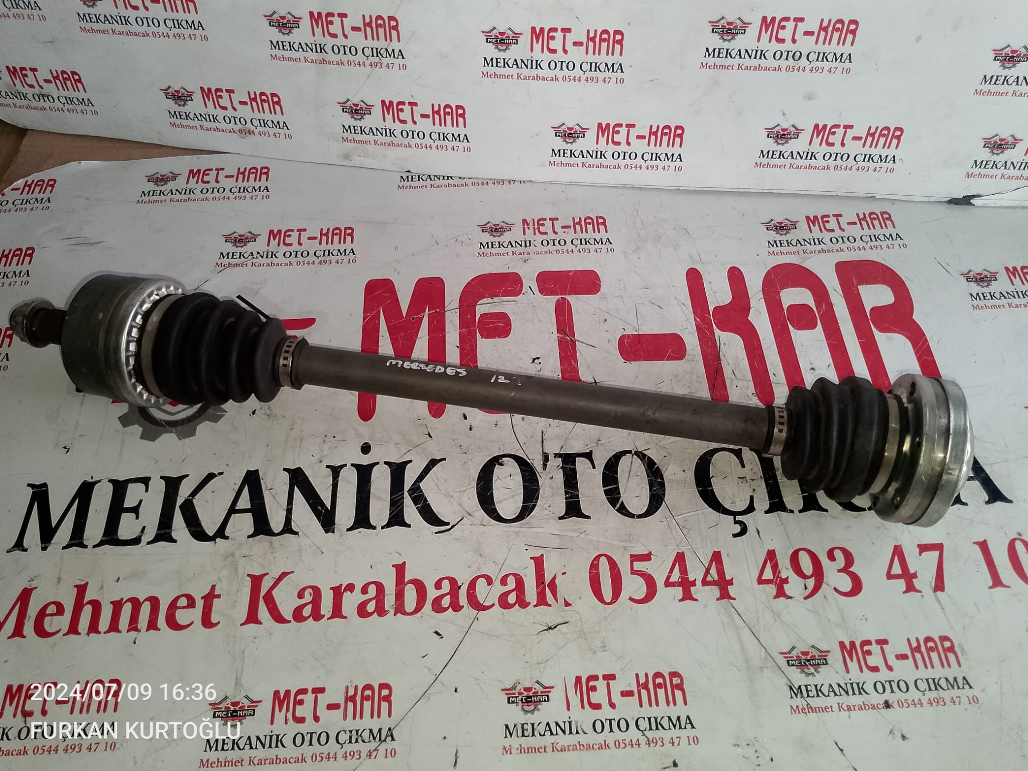 MERCEDES-BENZ 124 , 201 kasa AKS , ARKA AKİS ( BSG 60-350-007 ) A1243508810 ürün BSG marka 