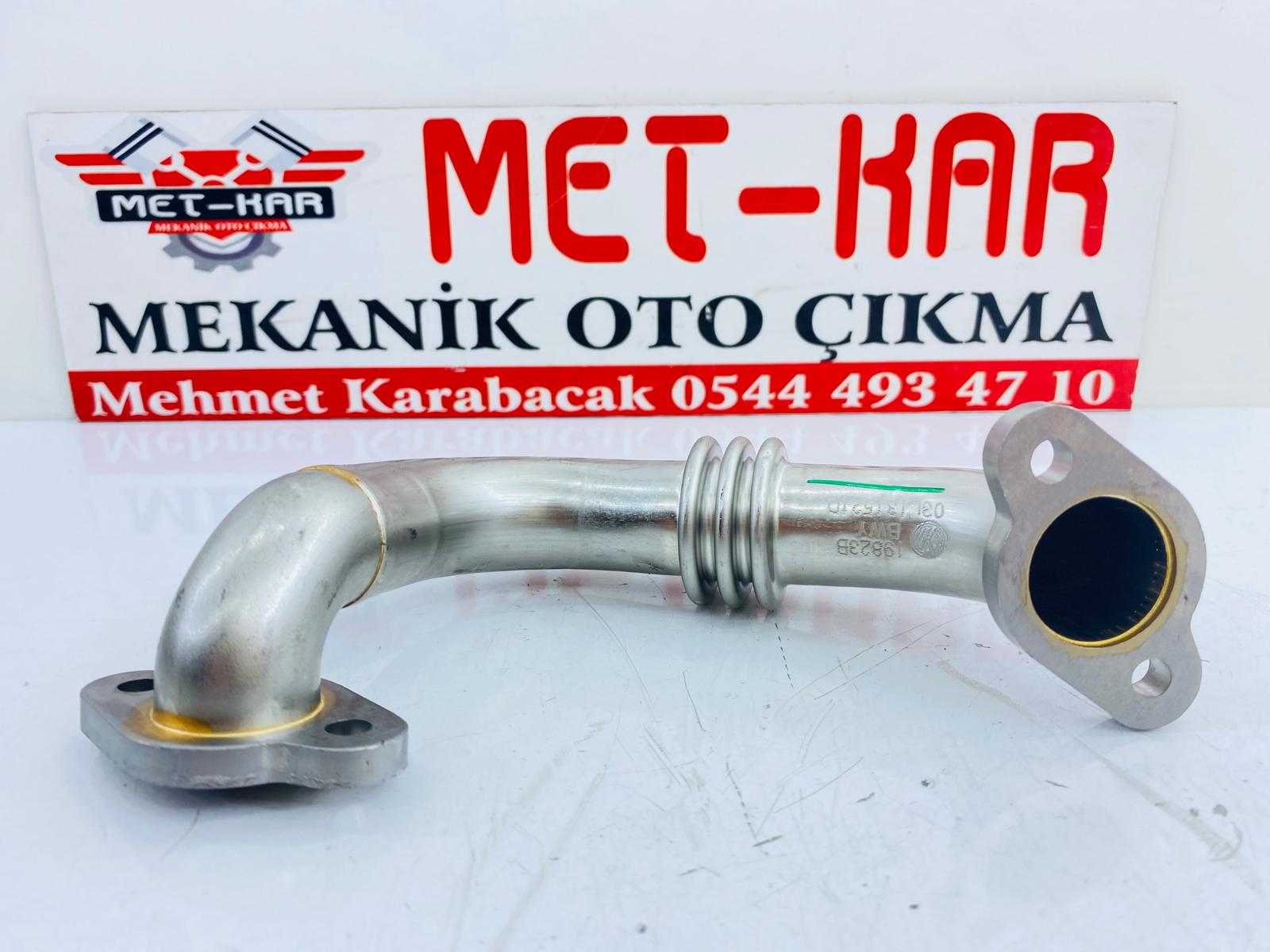 AUDİ , A4 2.0 TDİ , A5 2.0 TDİ , A6 2.0 TDİ , Q5 2.0 TDİ , VOLKSWAGEN TRANSPORTER T5,5 20 TDİ , AMAROK 2.0 TDİ DİZEL MOTORLAR İÇİN EGR BORUSU , 03L131521D  , KROM DEMİR EGR BORUSU