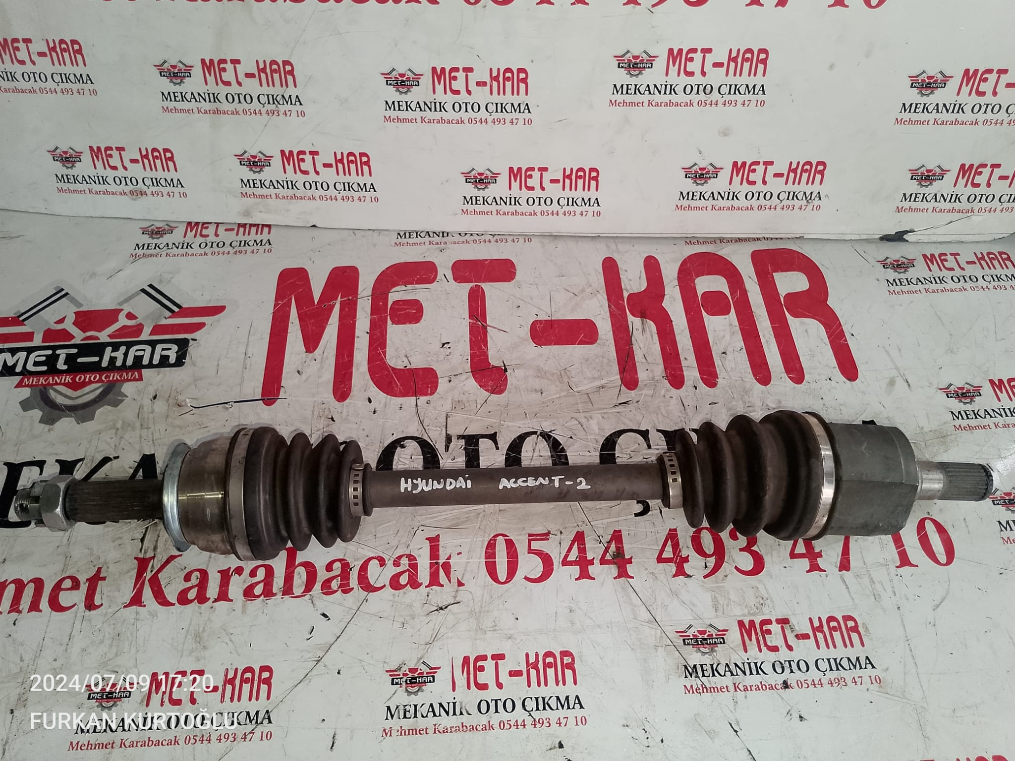 HYUNDAİ ACCENT-2 benzinli ÖN SOL AKİS 4950725A00  AKS (BSG) marka olup 40-350-001 yansanayidir