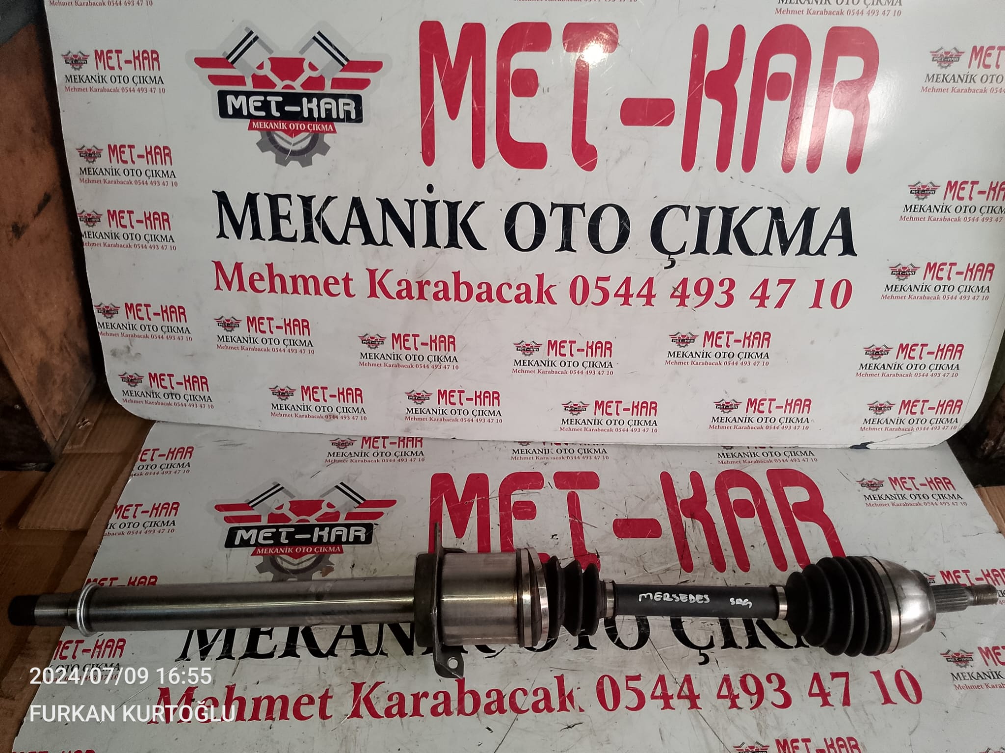 MERSEDES-BENZ A , B serisi AKS ÖN SAG UZUN AKİS ( BSG 60-350-004 ) ürün BSG marka A1693705672