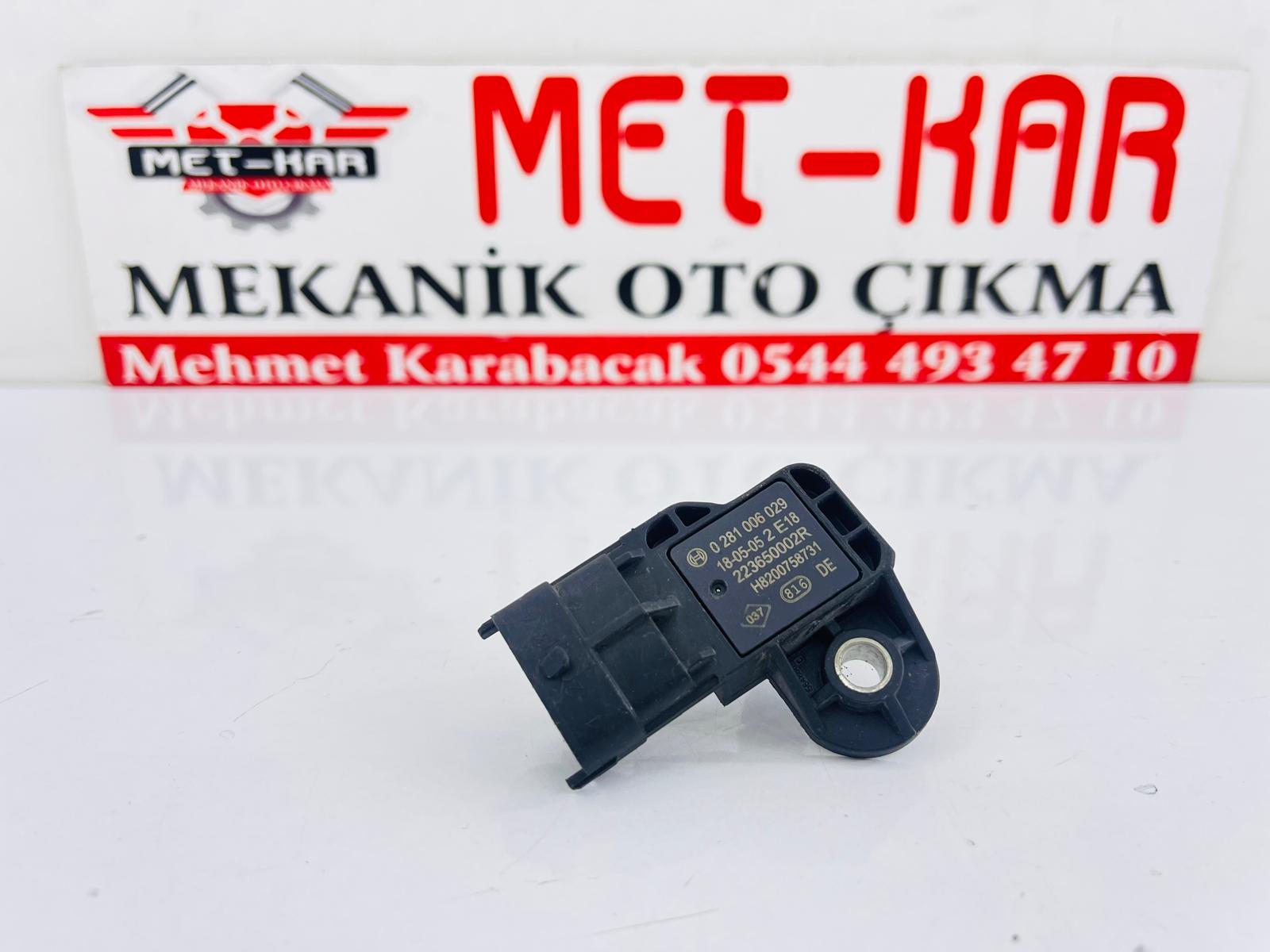 RENAULT CLIO 4-IV, MEGANE 3-III 0.9 TCE TURBO HAVA BASINÇ SENSÖRÜ, MAP SENSÖRÜ, BASINÇ KAPTÖRÜ 8200758731, 223650002R, 0281006029, 223650002, 0 281 006 029