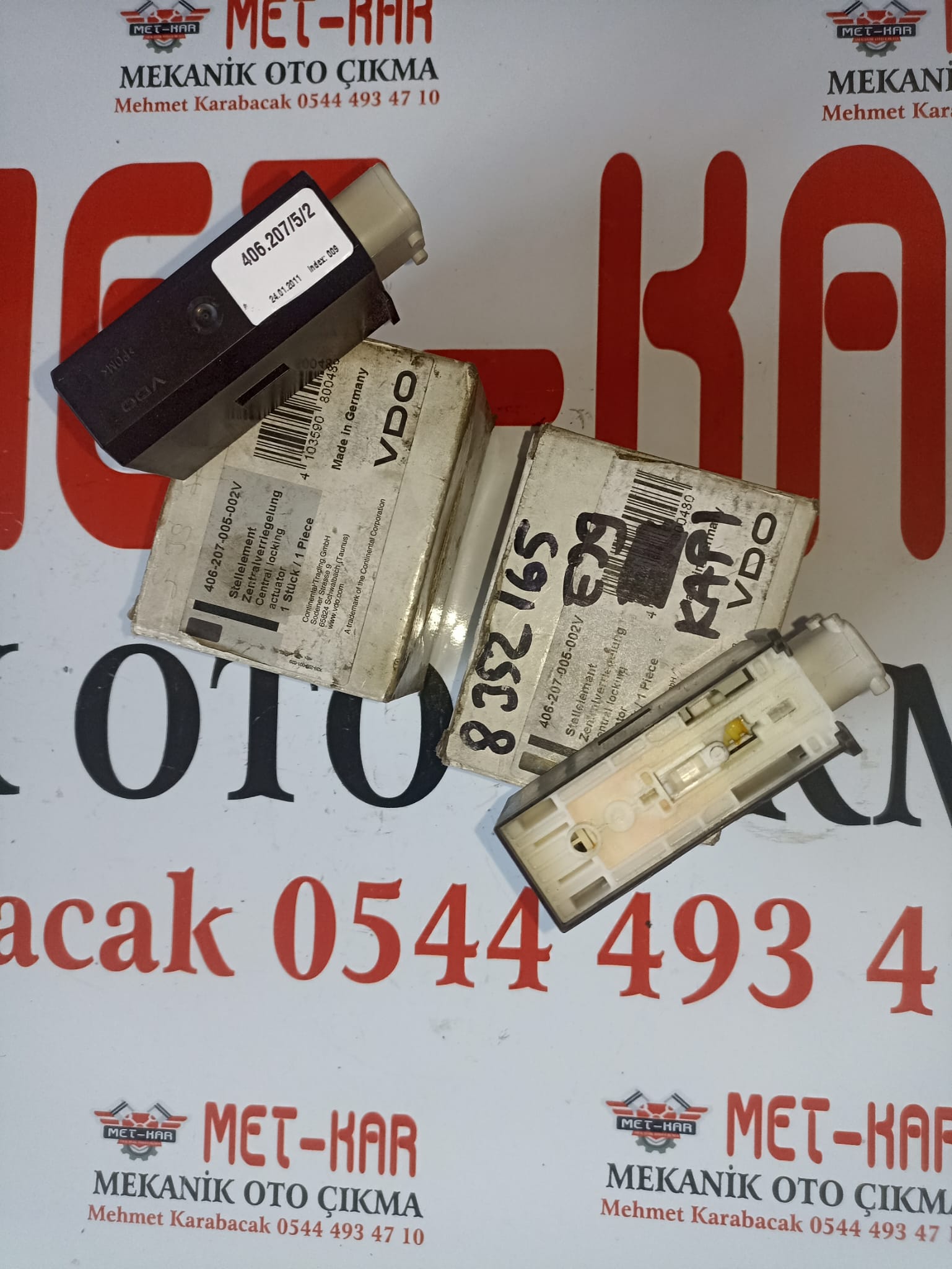 BMW KAPI KİLİT MEKANİZMASI , POMPASI , MOTORU , 8352165 , 406-207-005-002V , 406.207/5/2 , 406-207-005 