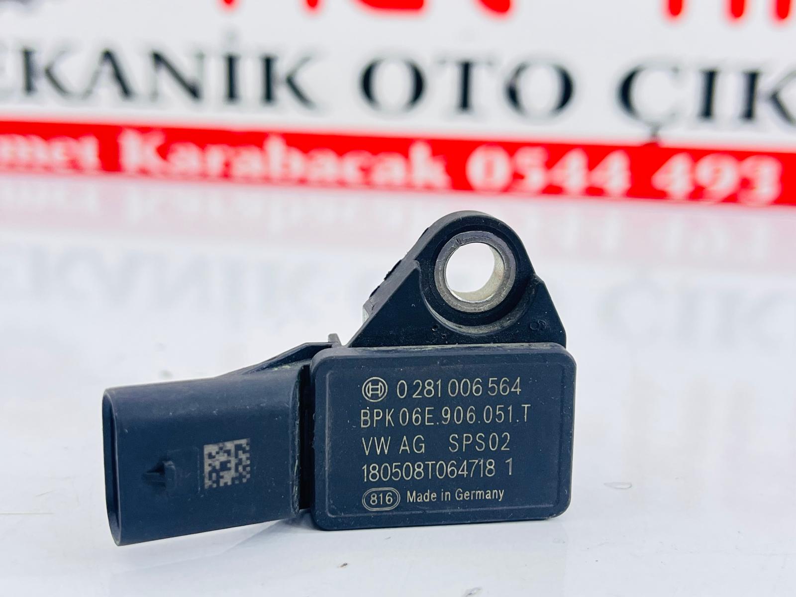 AUDİ A4, A6, A7, Q7 TUBO BASINÇ SENSÖRÜ, BASINÇ VALFİ 0281006564, 06E906051T